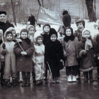 Детская прогулочная группа в саду «Аквариум». Около 1959 года